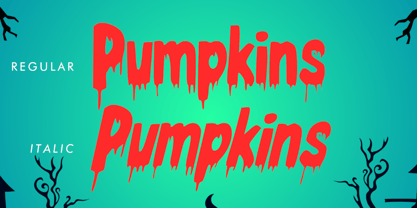 Mystery Blood Italic Font Poster 3