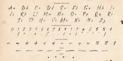 Streaklines Font Poster 10