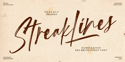 Streaklines Font Poster 1