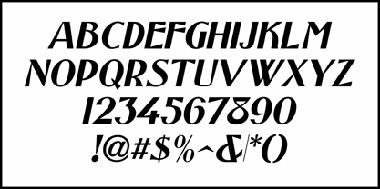 Price Card Nouveau JNL Font Poster 5