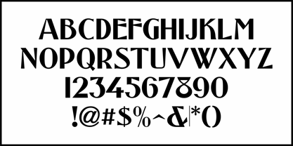 Price Card Nouveau JNL Font Poster 3