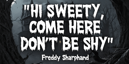 Halloween Scream Font Poster 2