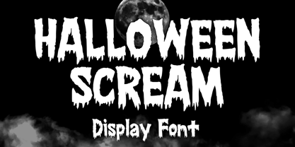 Halloween Scream Font Poster 1