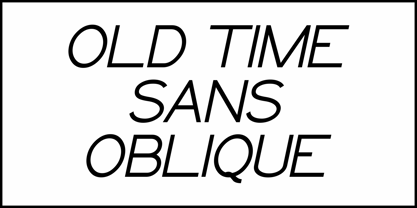 Old Time Sans JNL Font Poster 4