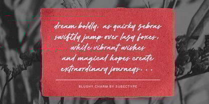 Lushy Bloom Font Poster 7