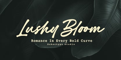Lushy Bloom Font Poster 1