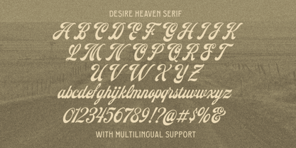 Desire Heaven Font Poster 7