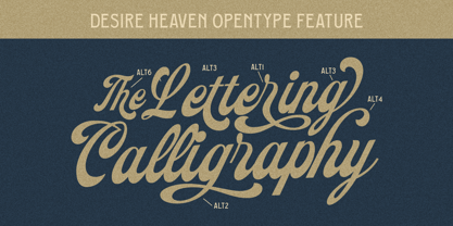 Desire Heaven Font Poster 2