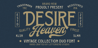 Desire Heaven Font Poster 1
