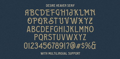 Desire Heaven Font Poster 6