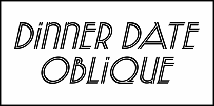 Dinner Date JNL Font Poster 5