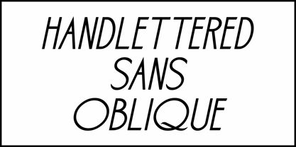 Handlettered Sans JNL Font Poster 4