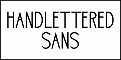 Handlettered Sans JNL Font Poster 2