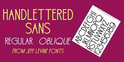 Handlettered Sans JNL Font Poster 1