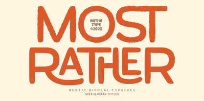 Most Rather Font Poster 1