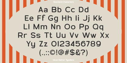 Most Rather Font Poster 3