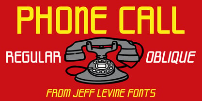 Phone Call JNL Font Poster 1