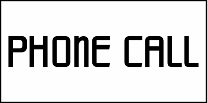 Phone Call JNL Font Poster 2