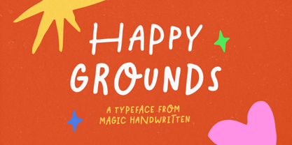 Happy Grounds Font Poster 1