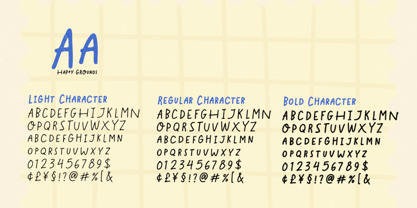 Happy Grounds Font Poster 9