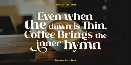 Thannie Font Poster 2