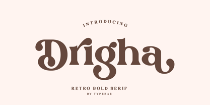 Drigha Font Poster 1