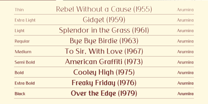 Arumira Font Poster 7