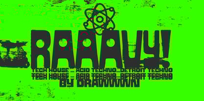 Raaavy Font Poster 1