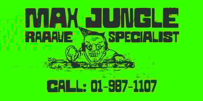 Raaavy Font Poster 9