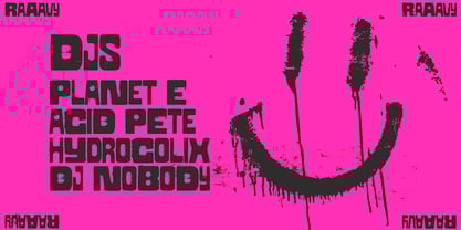 Raaavy Font Poster 5