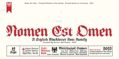 Nomen Est Omen Font Poster 1