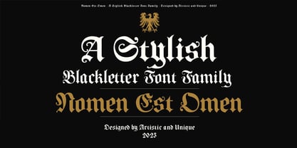 Nomen Est Omen Font Poster 7