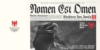 Nomen Est Omen Font Poster 3