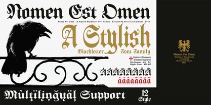 Nomen Est Omen Font Poster 6