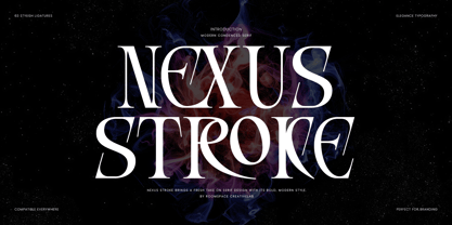 Nexus Stroke Font Poster 1