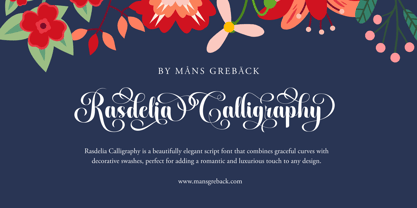 Rasdelia Swashed Font Poster 1