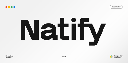 GC Natify Font Poster 1