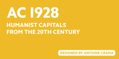 AC 1928 Font Poster 1