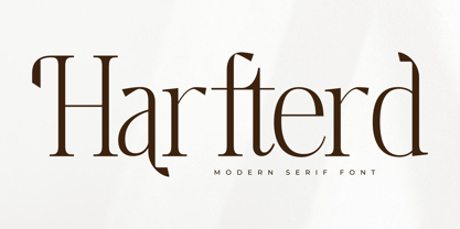 Harfterd Font Poster 1