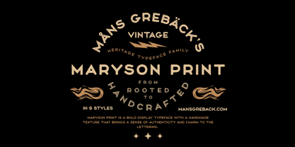 Maryson Print Font Poster 1
