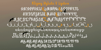 Alligony Font Poster 7