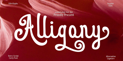 Alligony Font Poster 1