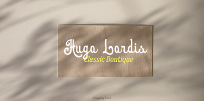 Alligony Font Poster 6