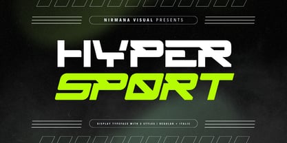 Hyper Sport Font Poster 1