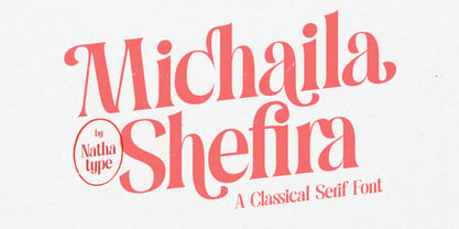 Michaila Shefira Font Poster 1