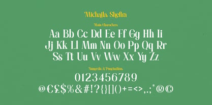 Michaila Shefira Font Poster 6