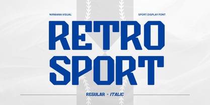 Retro Sport Font Poster 1