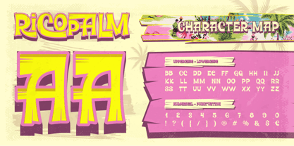 Ricopalm Font Poster 2