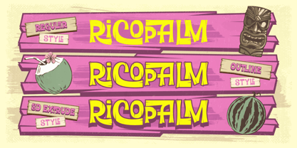 Ricopalm Font Poster 4