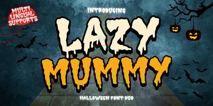 Lazy Mummy Font Poster 1